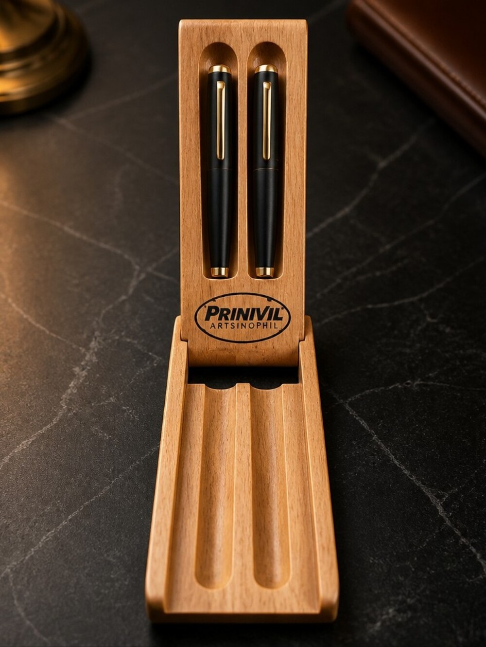 Printyil Fusion Pro Pen Set with Wooden Holder Honoring Cal Ripken